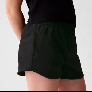 Black girls running shorts size L. Like new